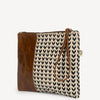 Leher Canvas & Leather Clutch