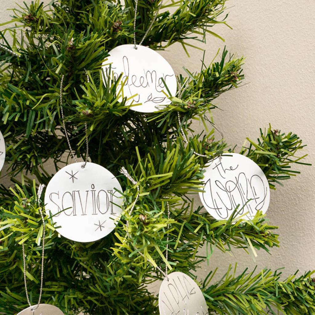 Names of Jesus Tin Ornament Set