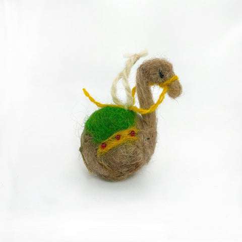 Camel Felted Ornament