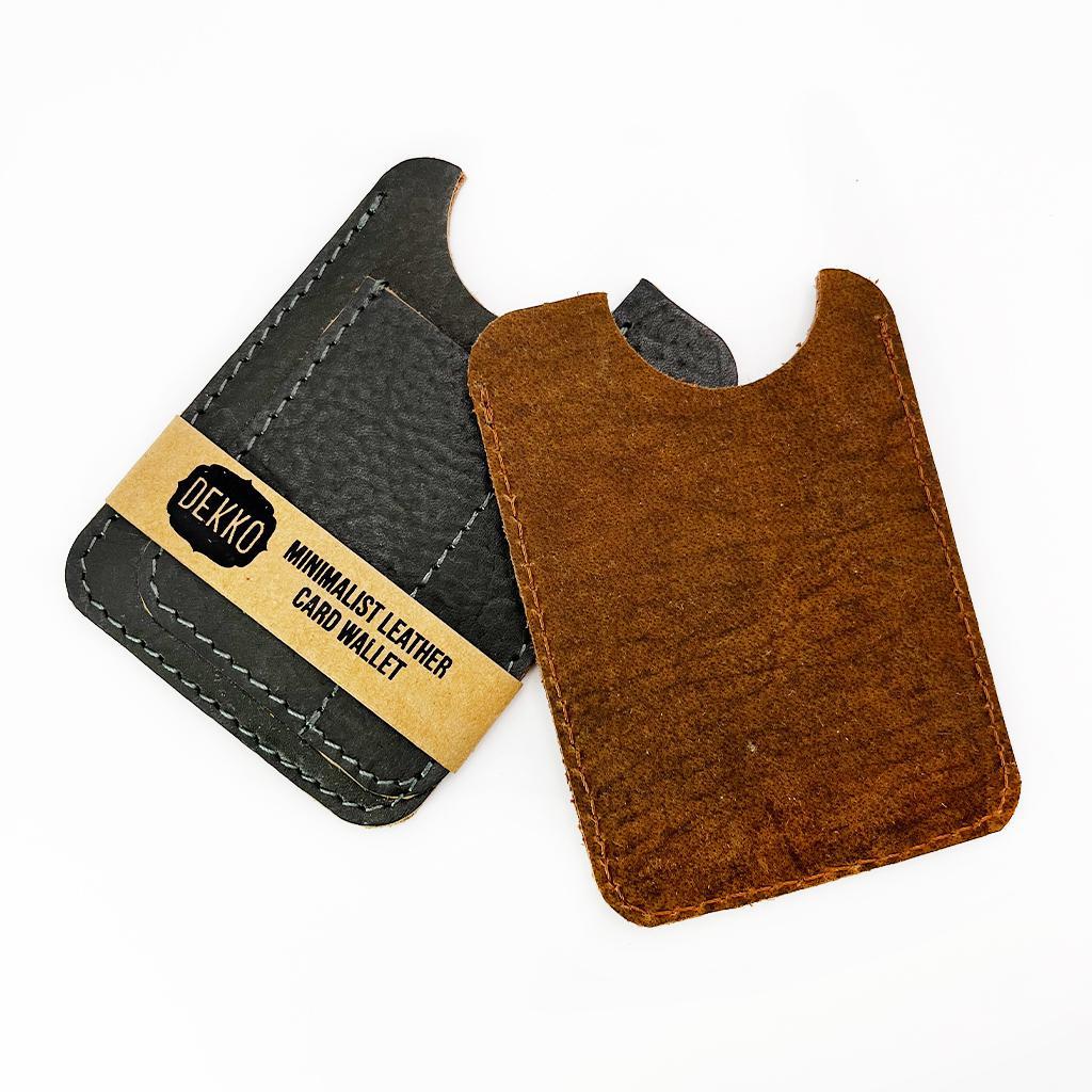 Mini Mahogany Leather Wallet