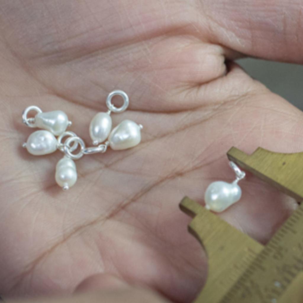 Sterling Silver Pearl Charm