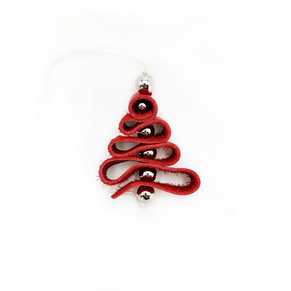 Leather Tree Ornament