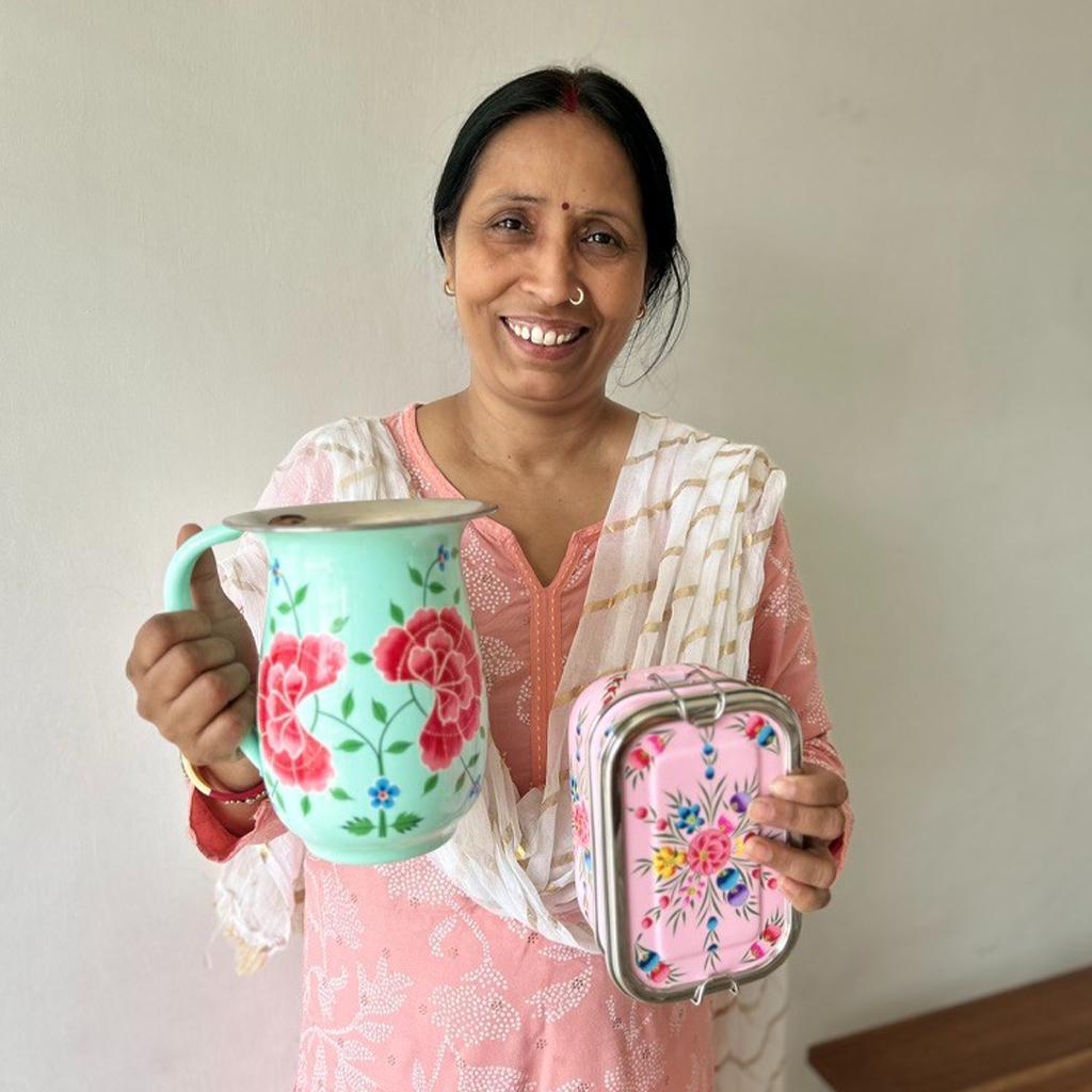 Hand Painted Pitcher