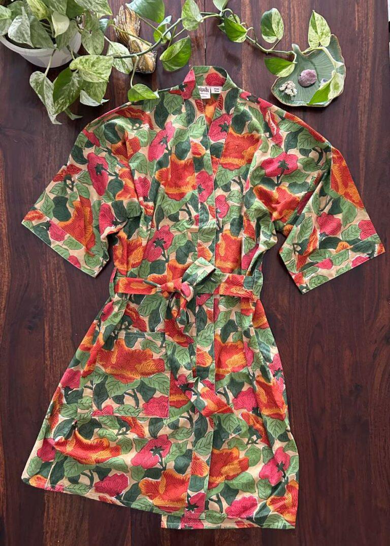 Rasila Block Print Robe