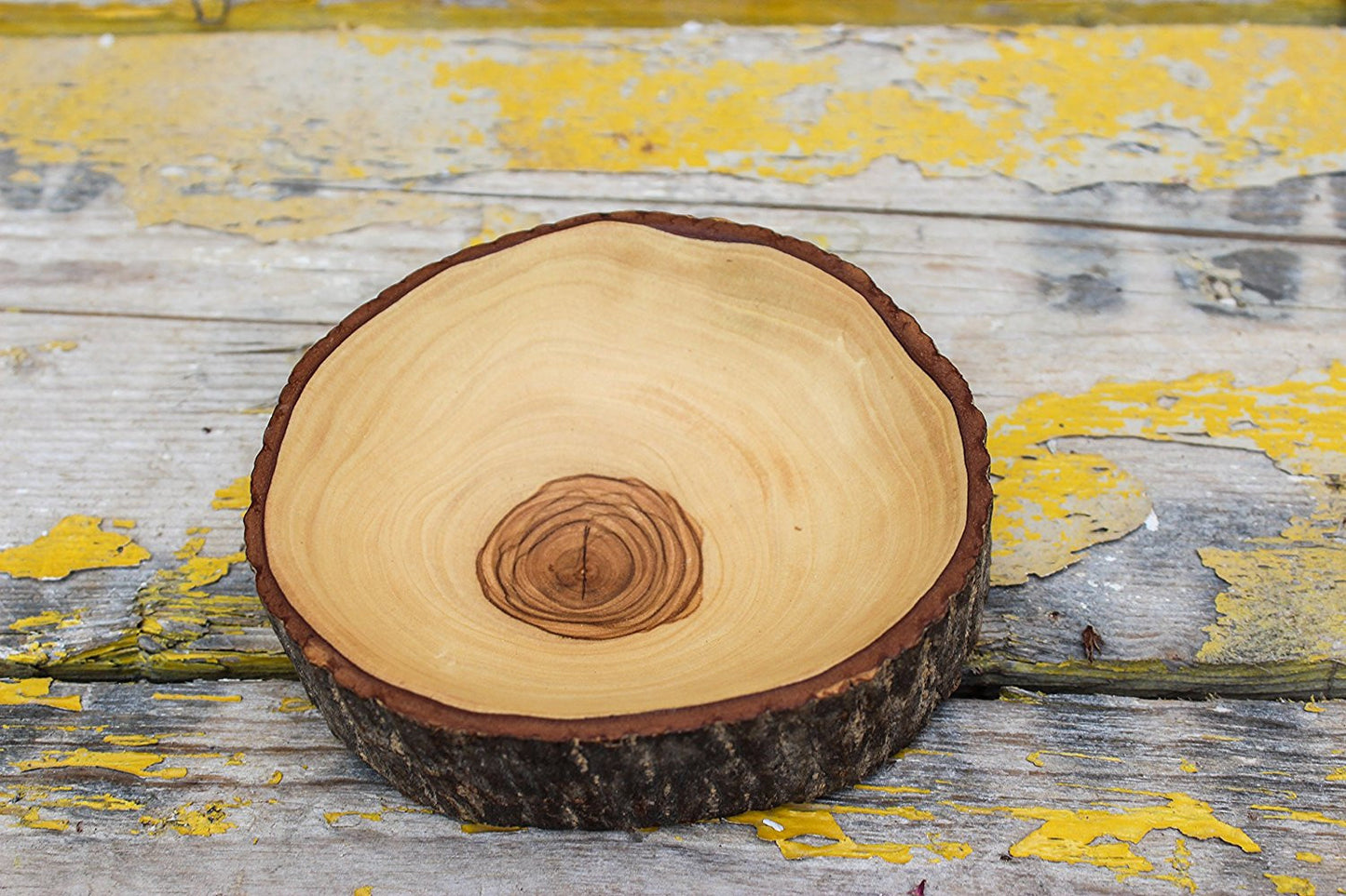 Natural Bark Round Bowl