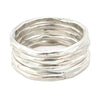 Thick Stacking Rings - Sterling Silver - Size 6.5