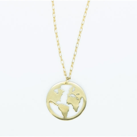 Globe Brass Necklace