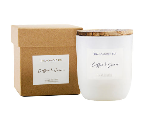 Medium Riau Candle - Coffee & Cream