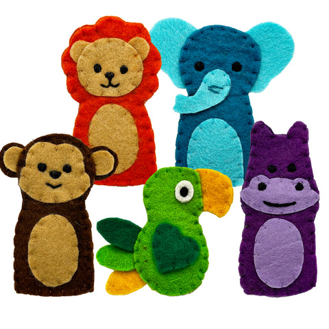 Felt Jungle Finger Puppets with the Cricut Maker - Housewife Eclectic