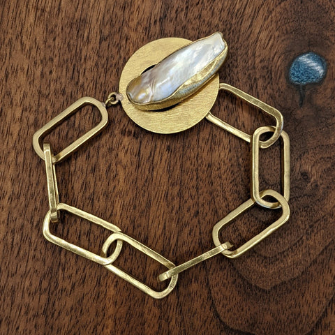 Baroque Pearl Clasp Bracelet