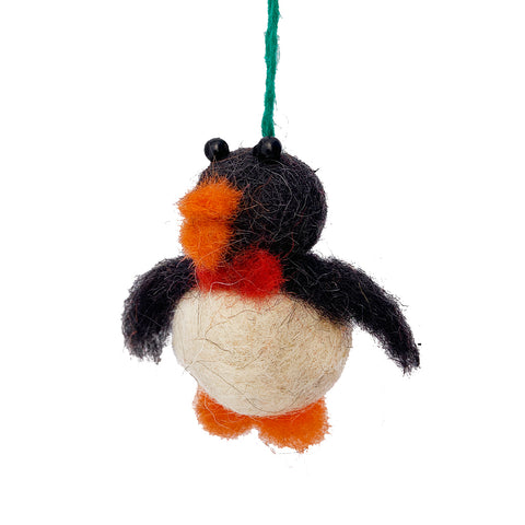 Penguin Felted Ornament