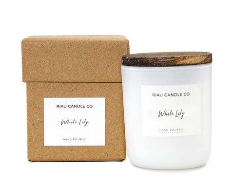 Small Riau Candle - White Lily