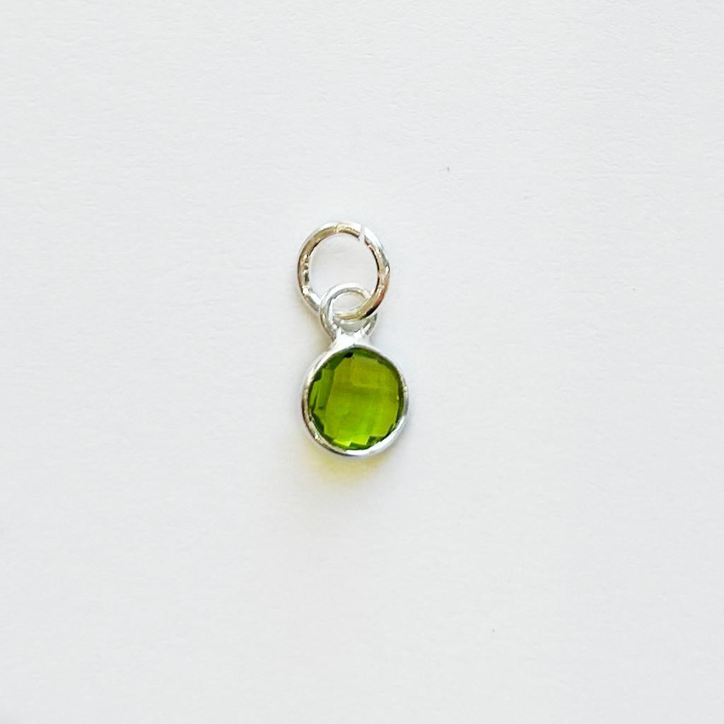 Silver Birthstone Charm