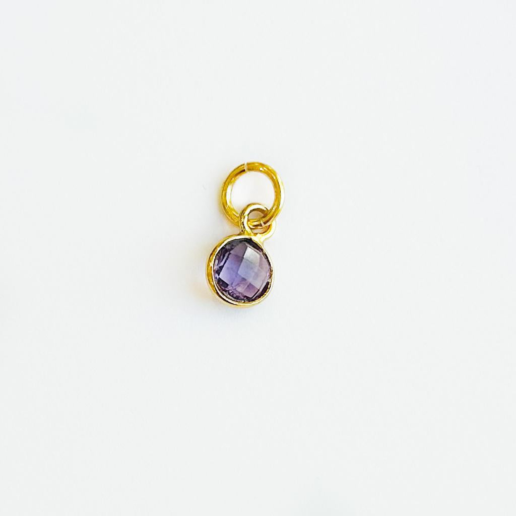 Gold Birthstone Charm