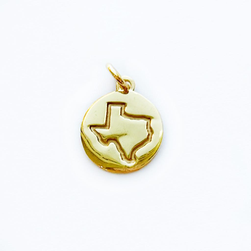 Gold Plated Texas Charm