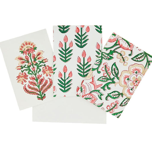 Pomegranate Block Print Card Set