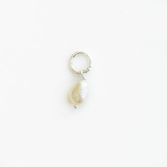 Sterling Silver Pearl Charm