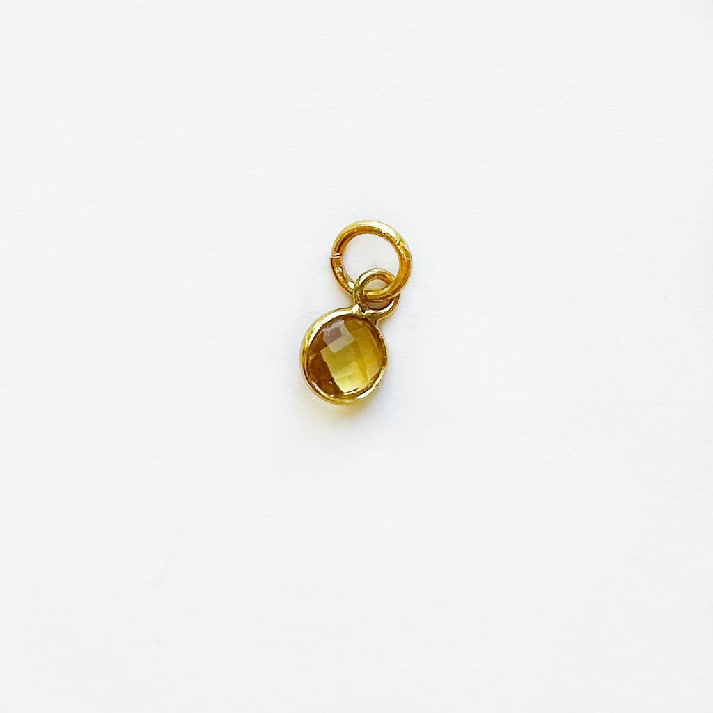 Gold Birthstone Charm