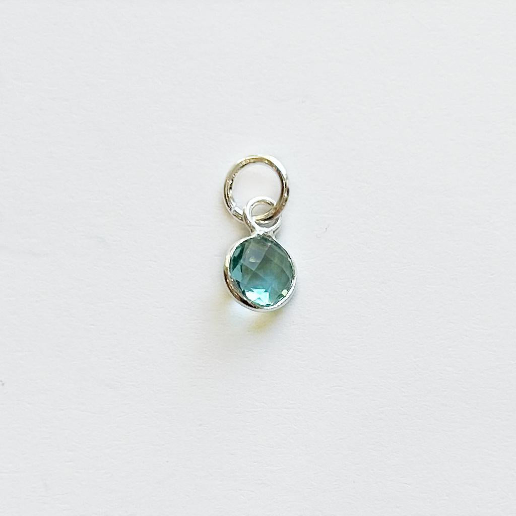 Silver Birthstone Charm