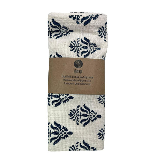 Blue Lotus Tea Towel