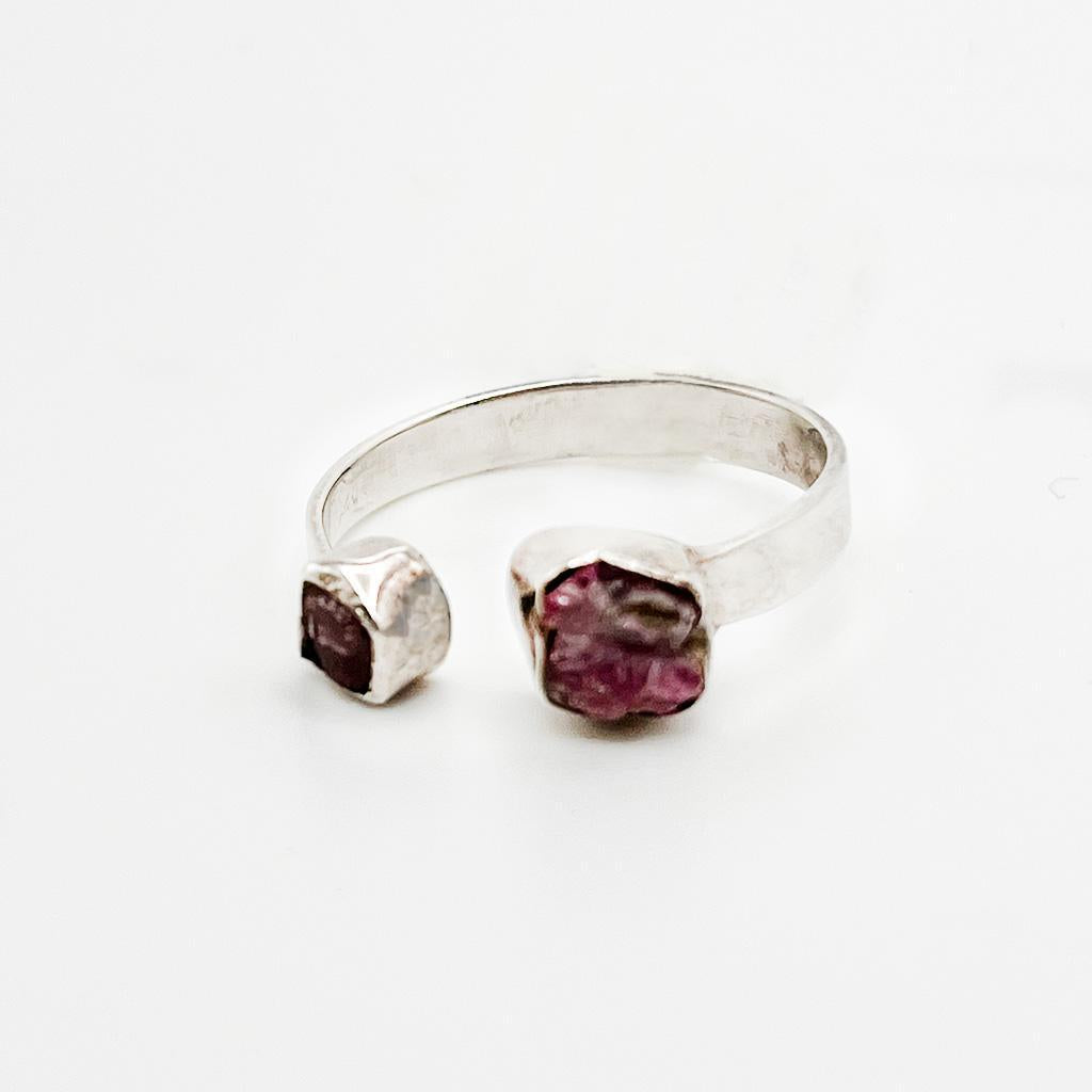 Tourmaline Silver Ring