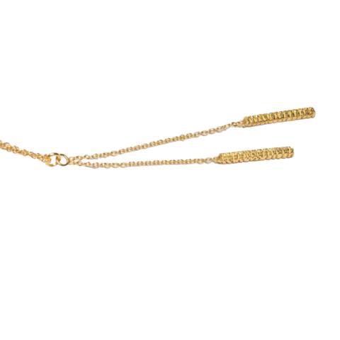 Gold Plated Lariat Bar Necklace