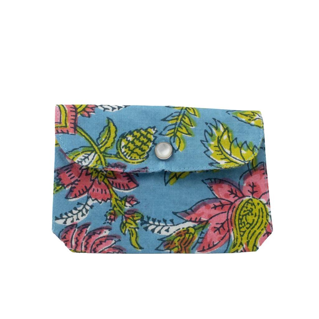 Block Print Snap Wallet