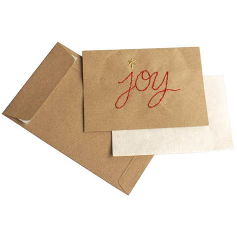 Joy Handstitched Card