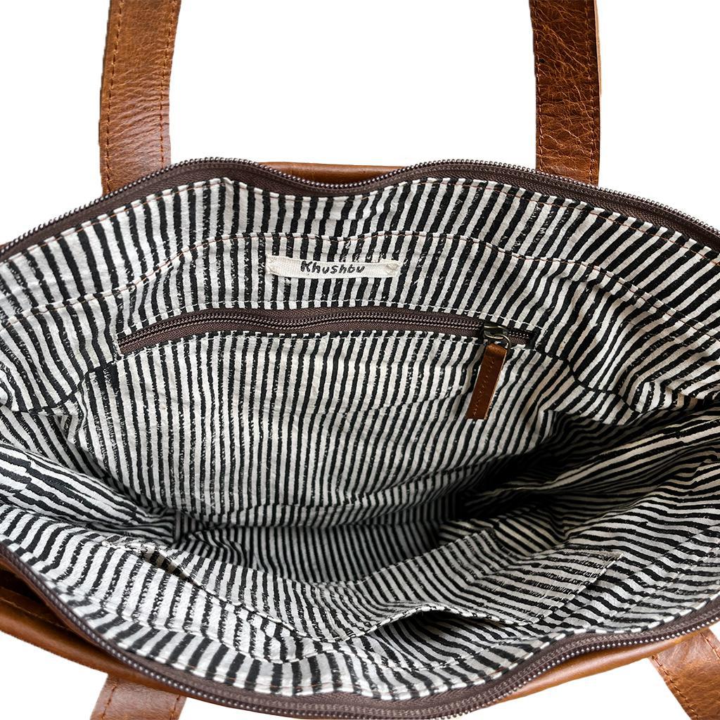 Patchwork Leather Tote