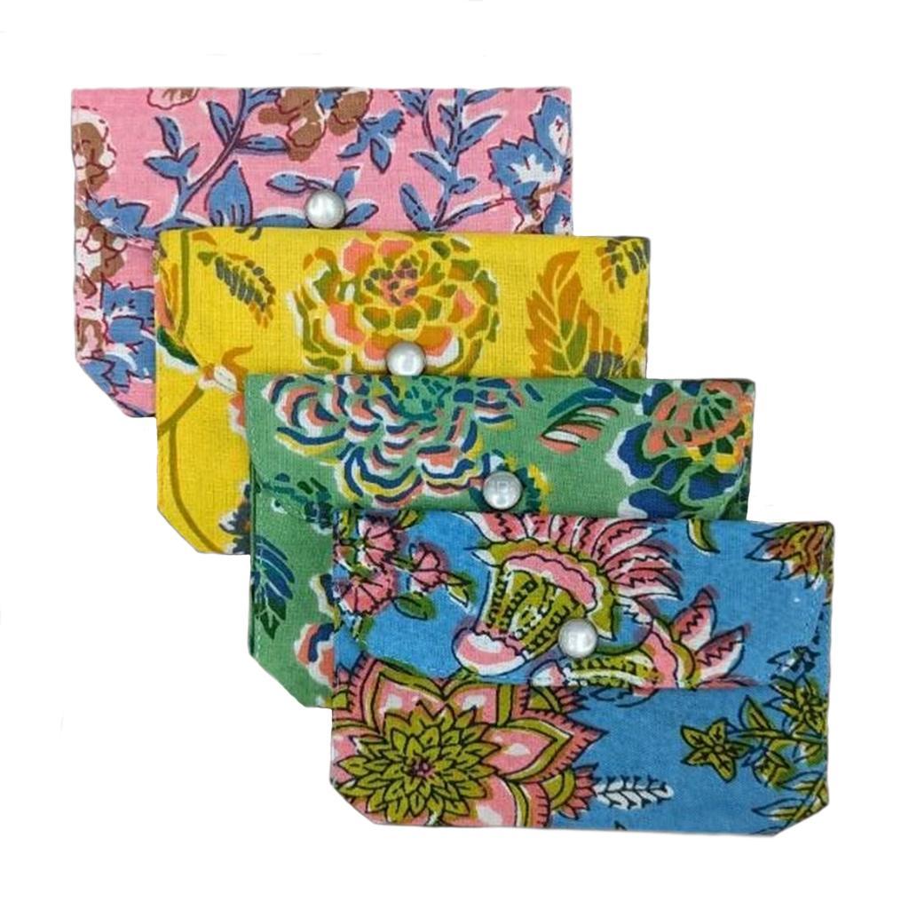 Block Print Snap Wallet