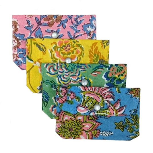 Block Print Snap Wallet