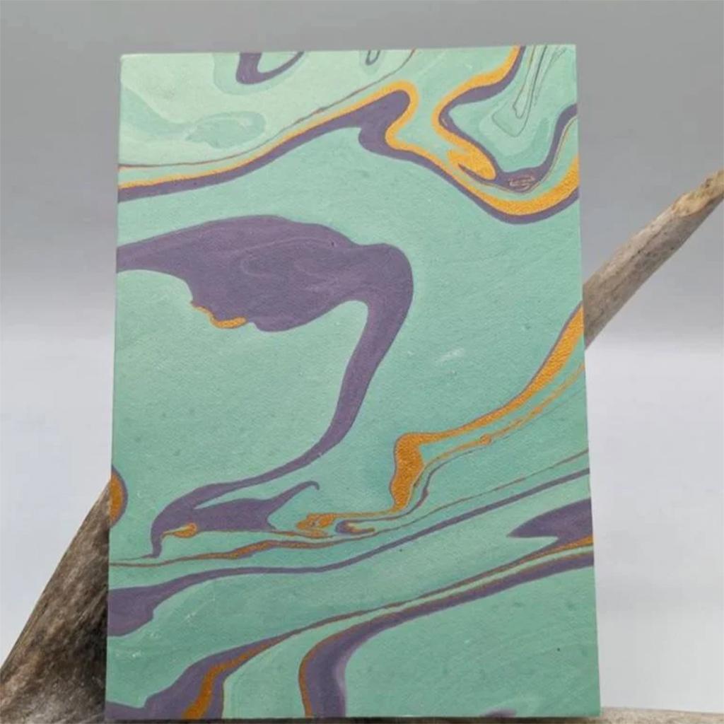Orchid Marbled Paper Journal