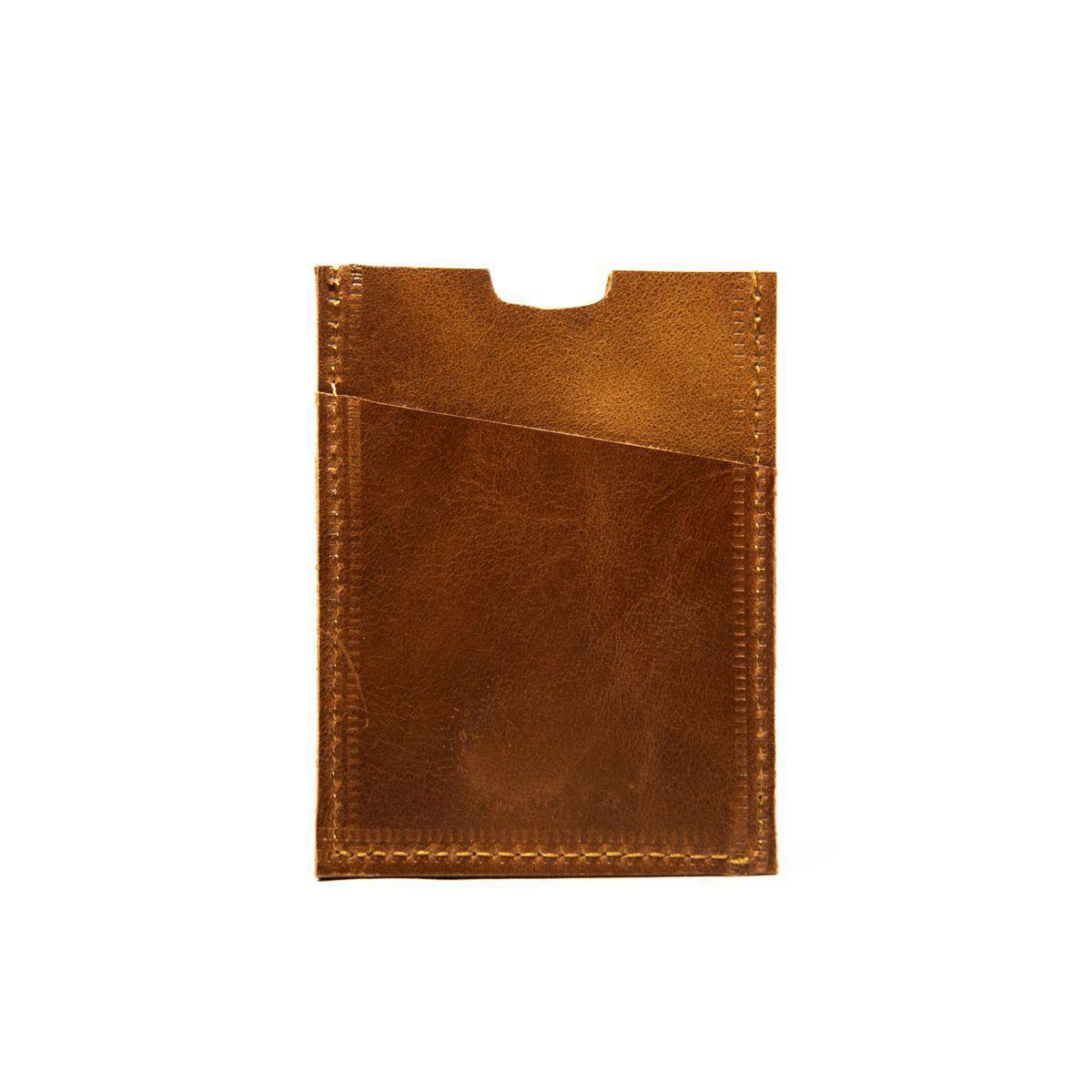 Vertical Leather Slim Wallet