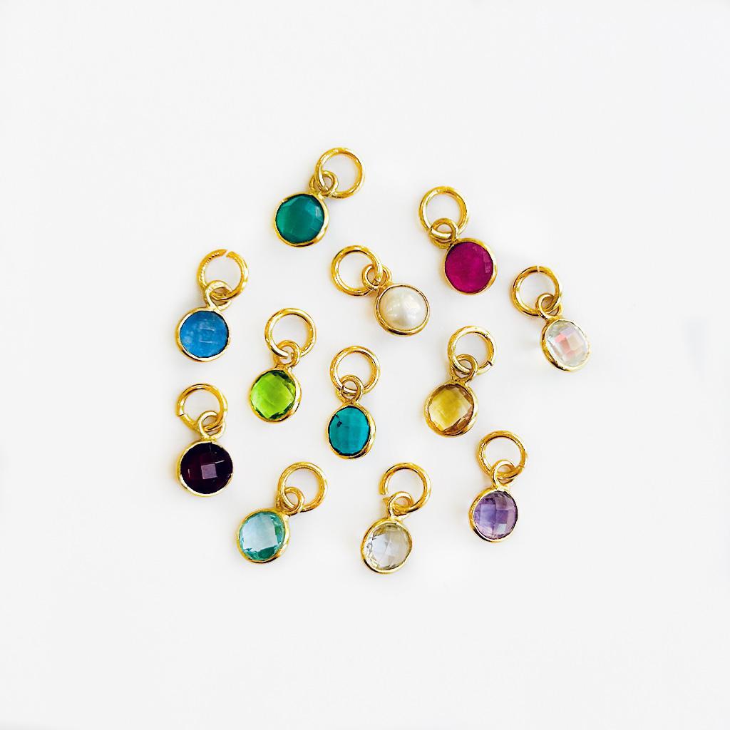 Gold Birthstone Charm