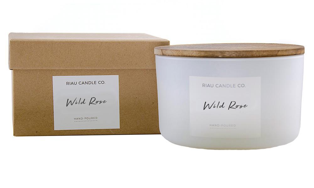 Triple Wick Candle - Wild Rose