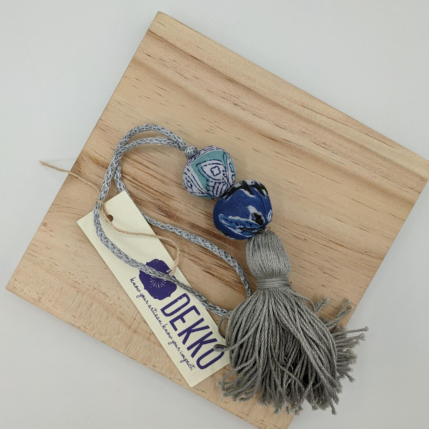 Blockprint Tassel Ornament