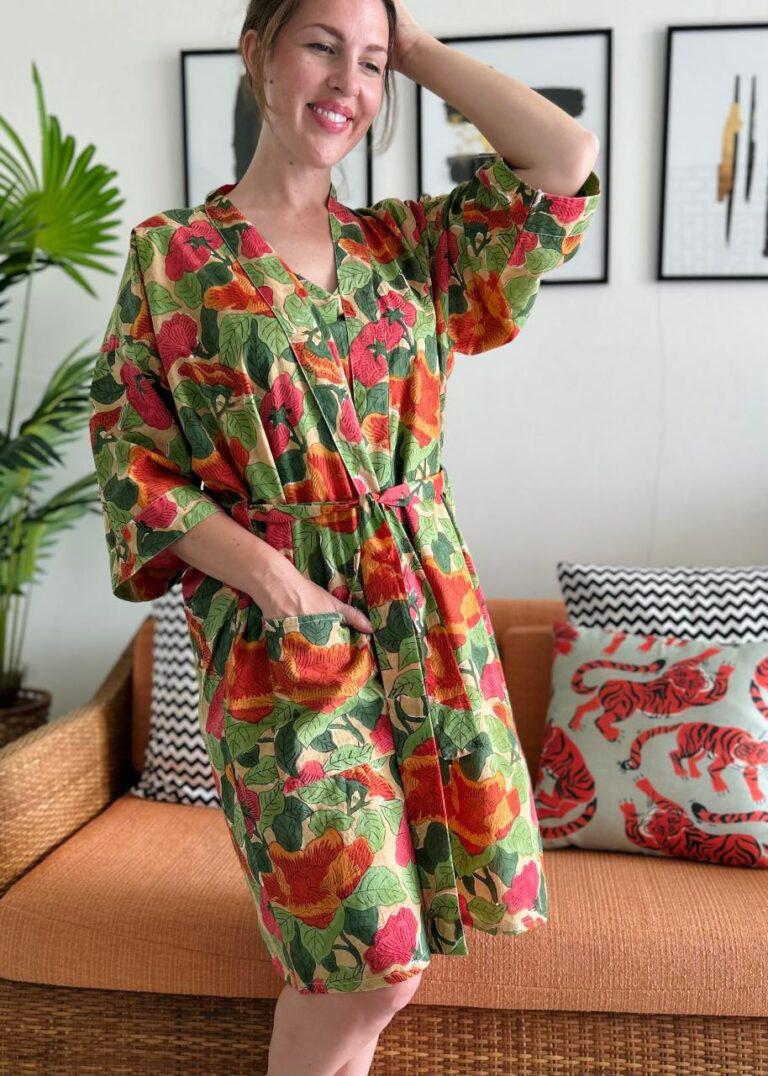 Rasila Block Print Robe