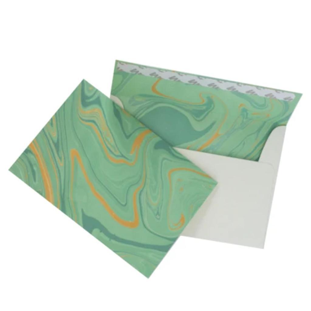 Handmade Marbled Card Set of 6