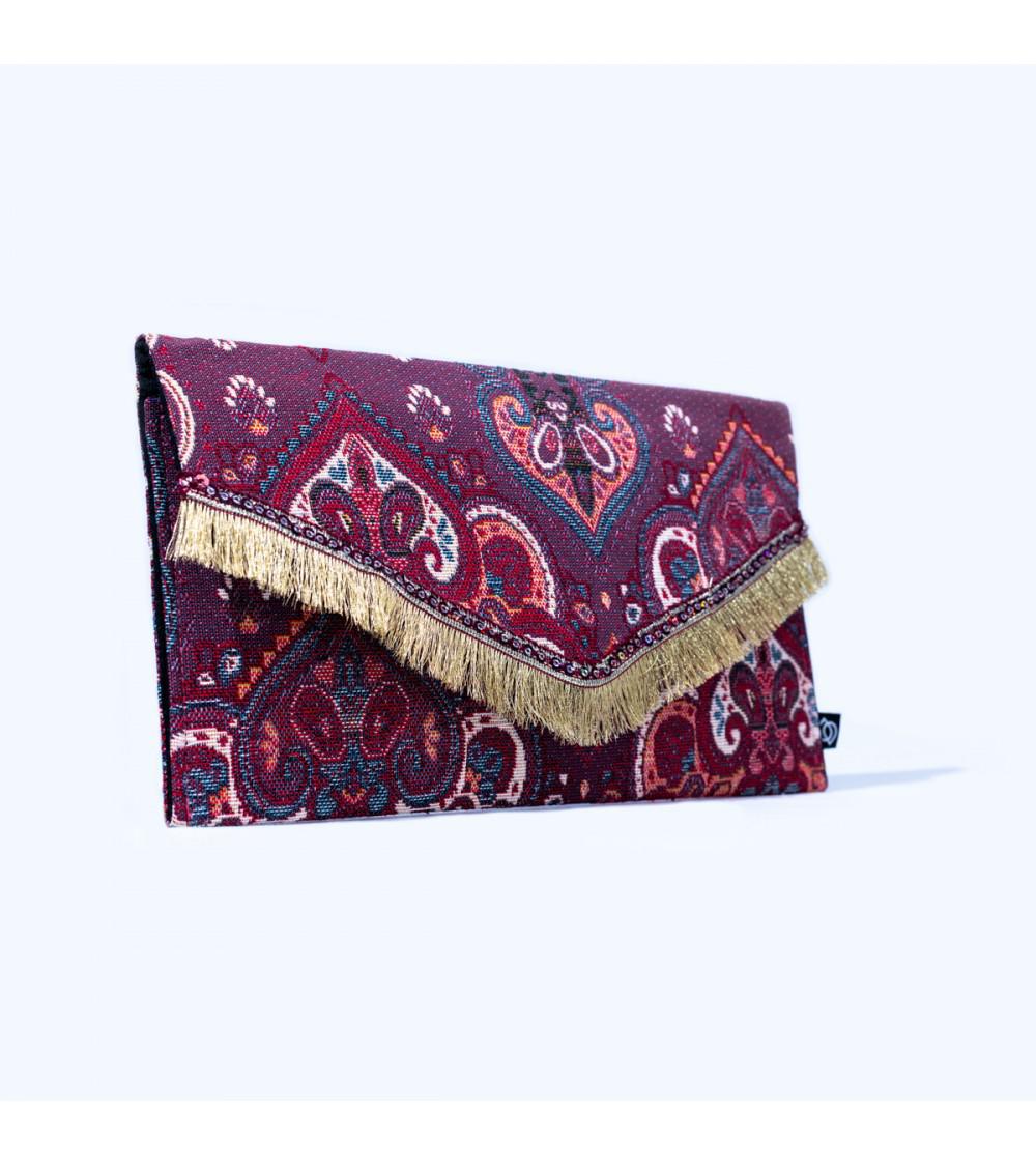 Handmade Tasseled Clutch