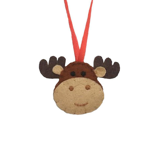 Felt Moose Ornament