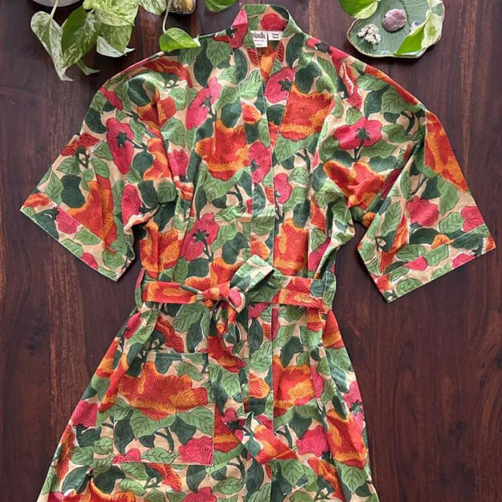 Rasila Block Print Robe