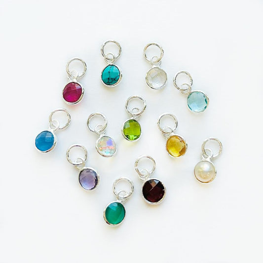 Silver Birthstone Charm