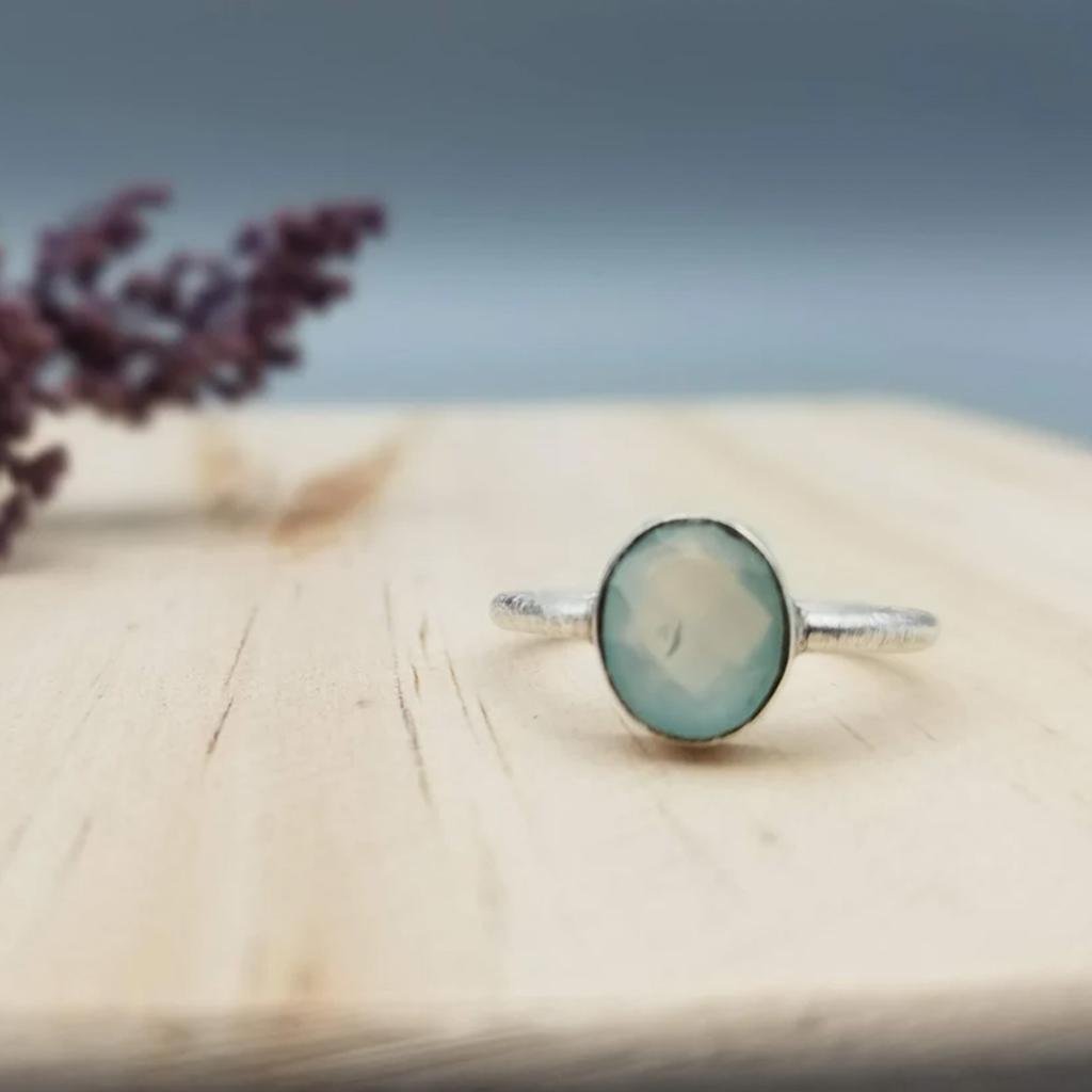 Chalcedony Oval Ring