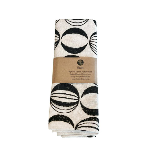 Black Bindi Tea Towel