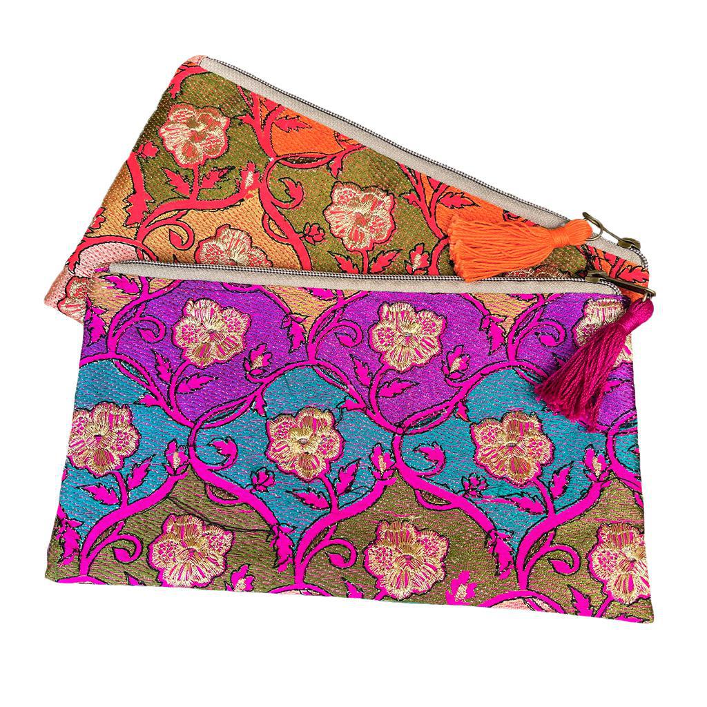 Embroidered Makeup Bag