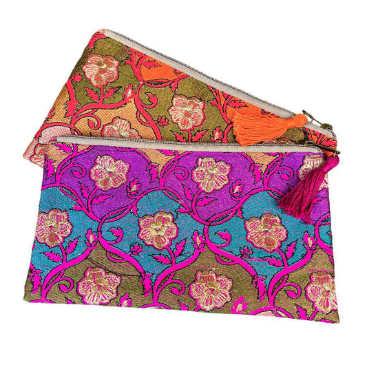 Embroidered Makeup Bag