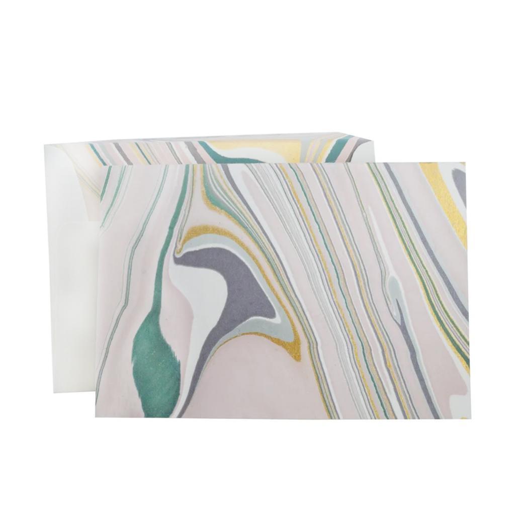 Handmade Marbled Card Set of 6