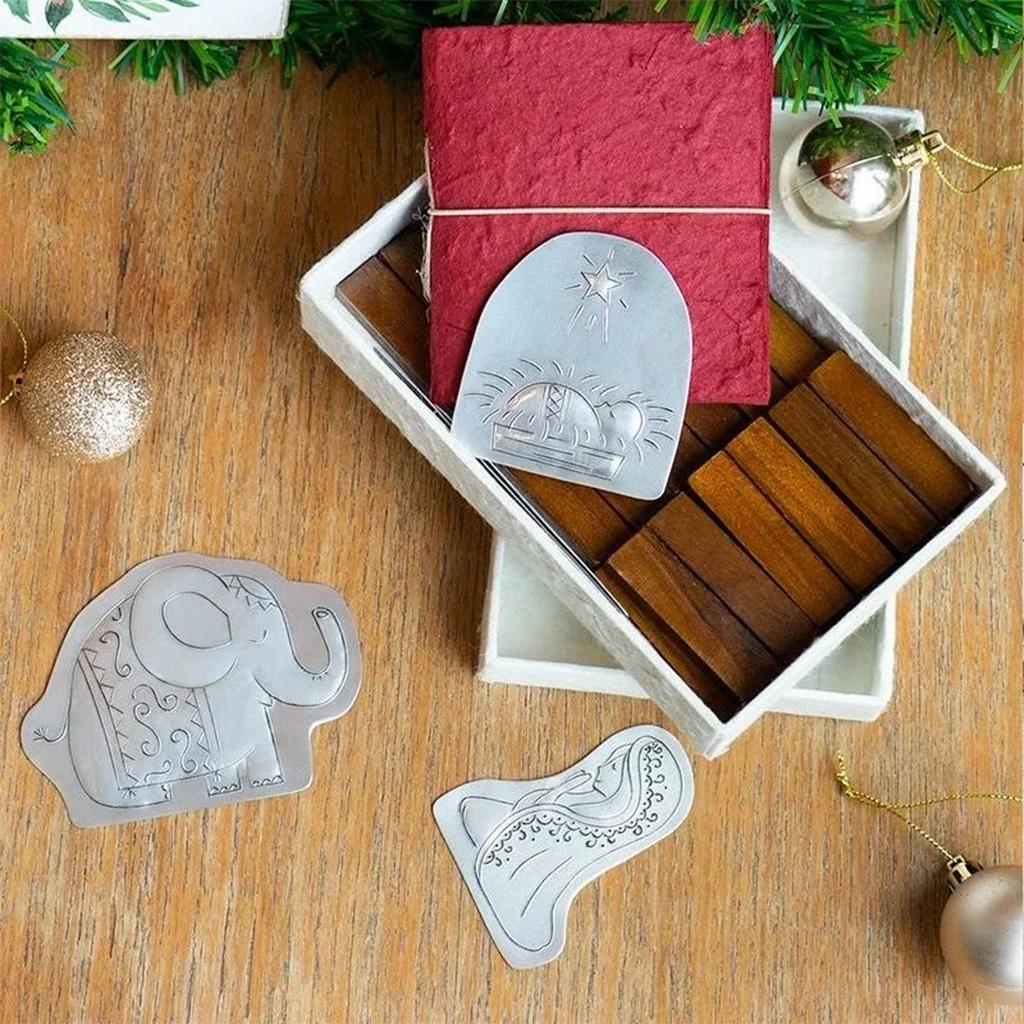 Tin Nativity Set