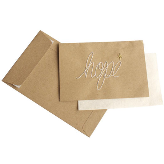 Hope Handstitched Card