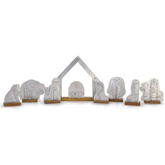 Tin Nativity Set